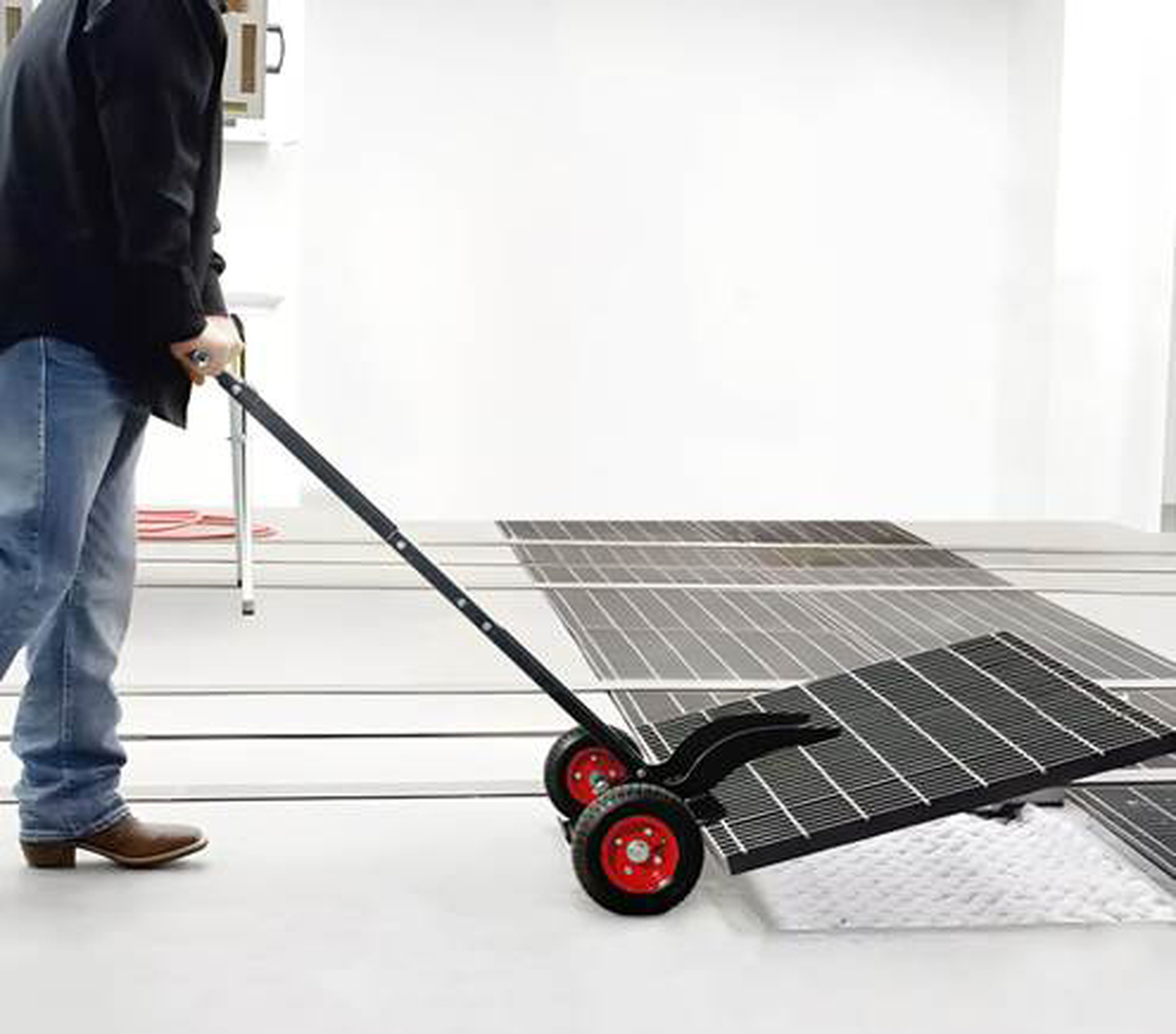 Sackkarre für Lackierkabinengitter