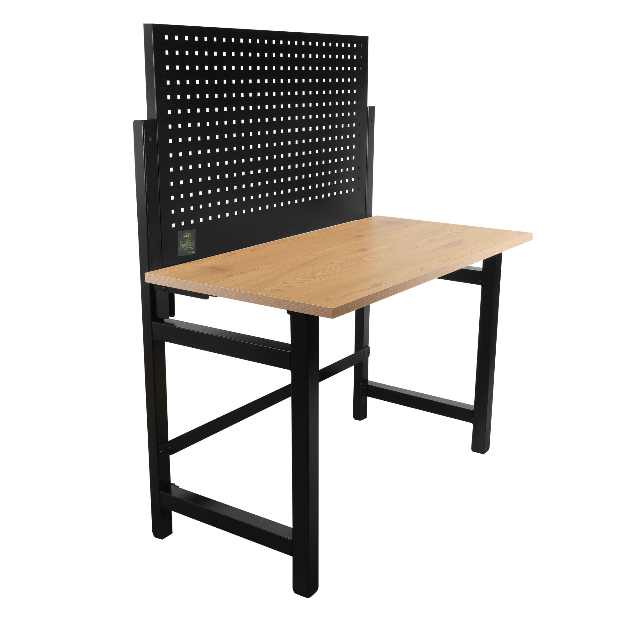 Klappbare Werkbank mit Rückwand