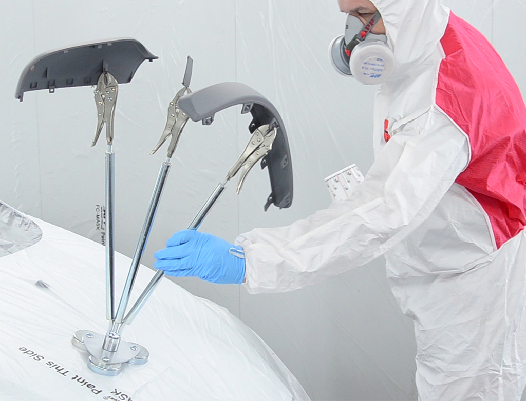 Magnethalter für Lackierteile