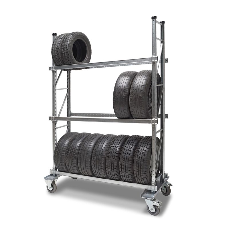 Reifenregal  3 Ebenen 21 Räder 2180 mm x 1800 mm x 620 mm