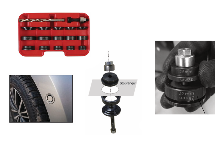 Sensor-Lochstanzer-Set